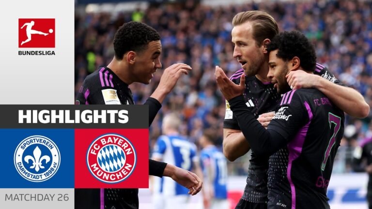 SV Darmstadt 98 vs Bayern Munich Timeline Moments Highlights